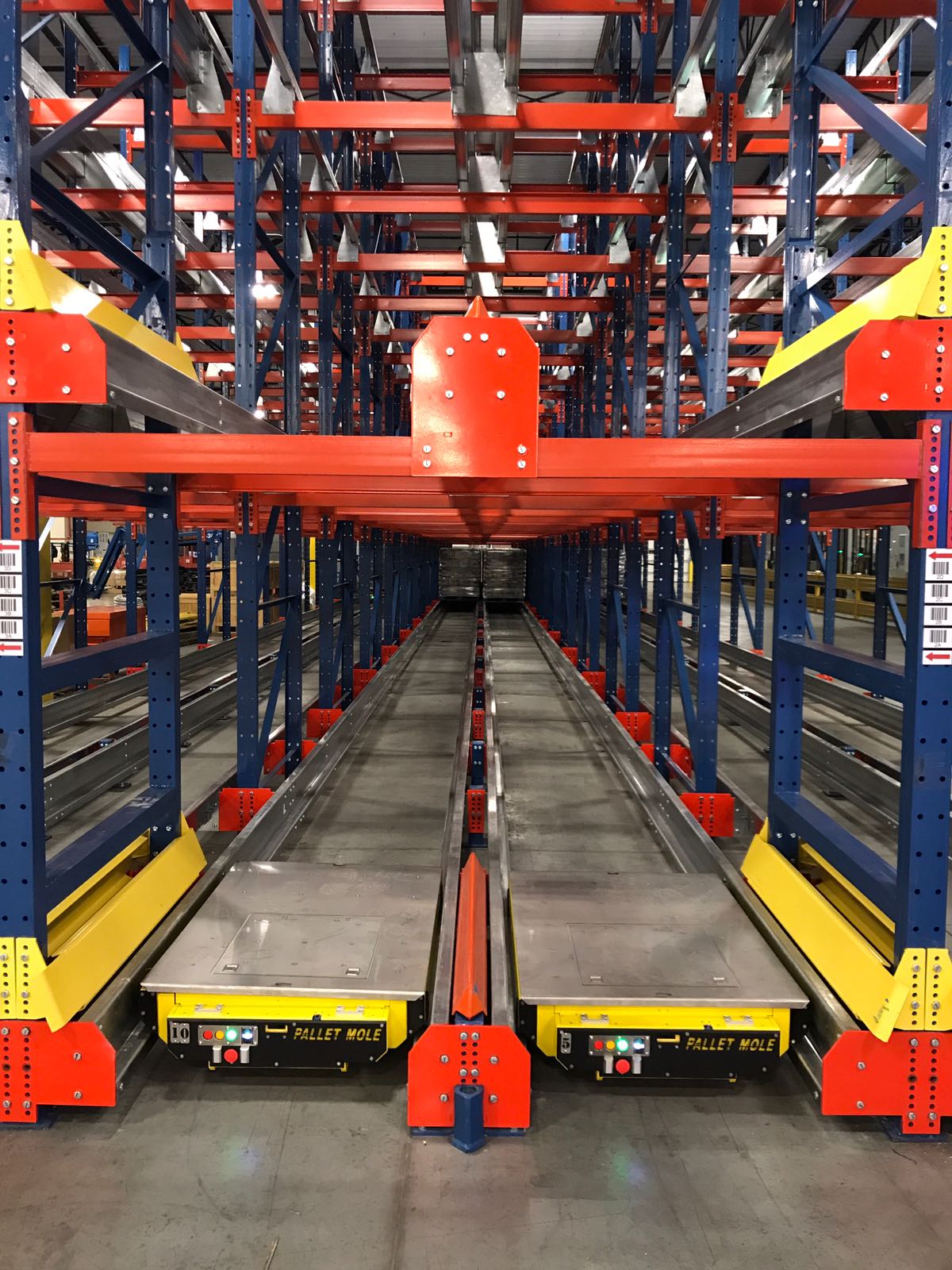 Industrial Pallet Mole Semi Automated, Deep Lane Storage