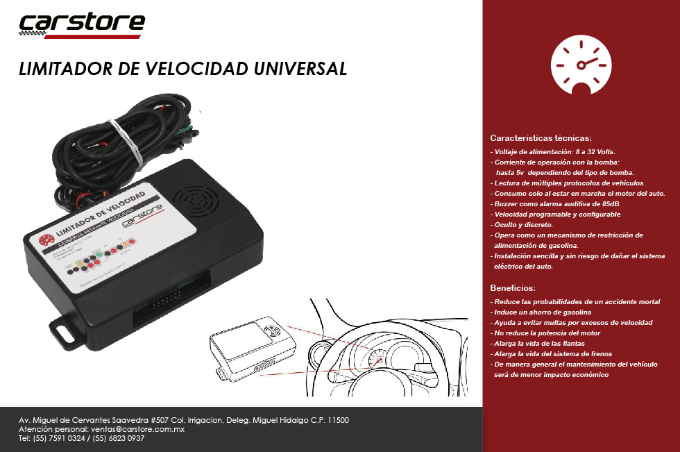 Limitador de velocidad universal